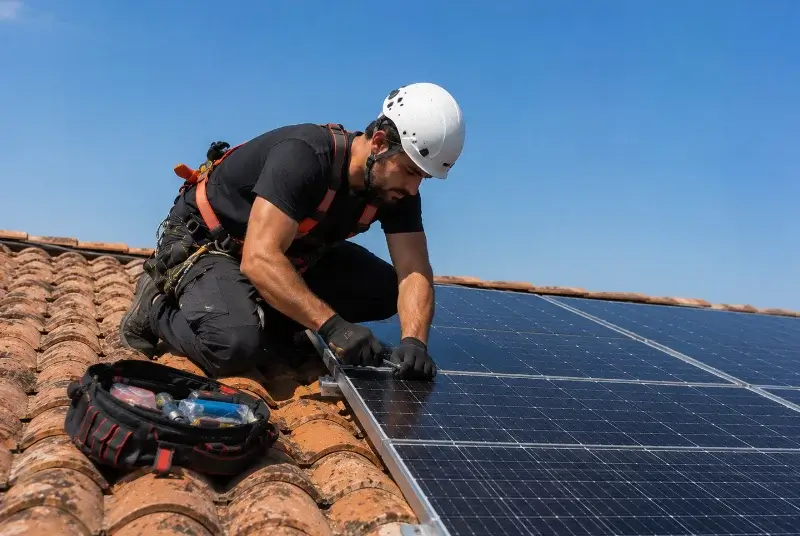 Maintenance et monitoring de panneaux solaires à Pontchâteau